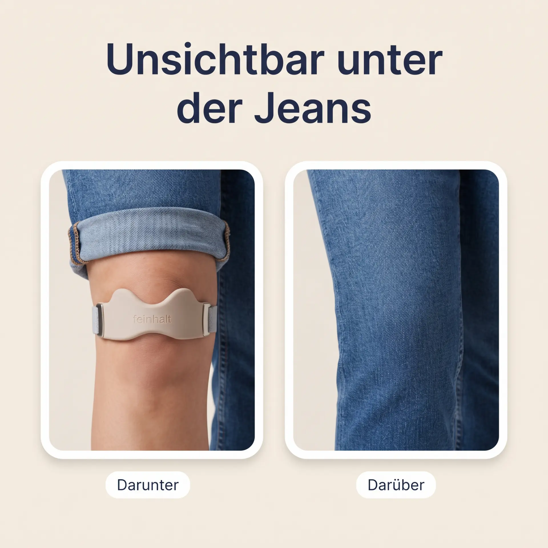 Unsichtbar unter der Jeans