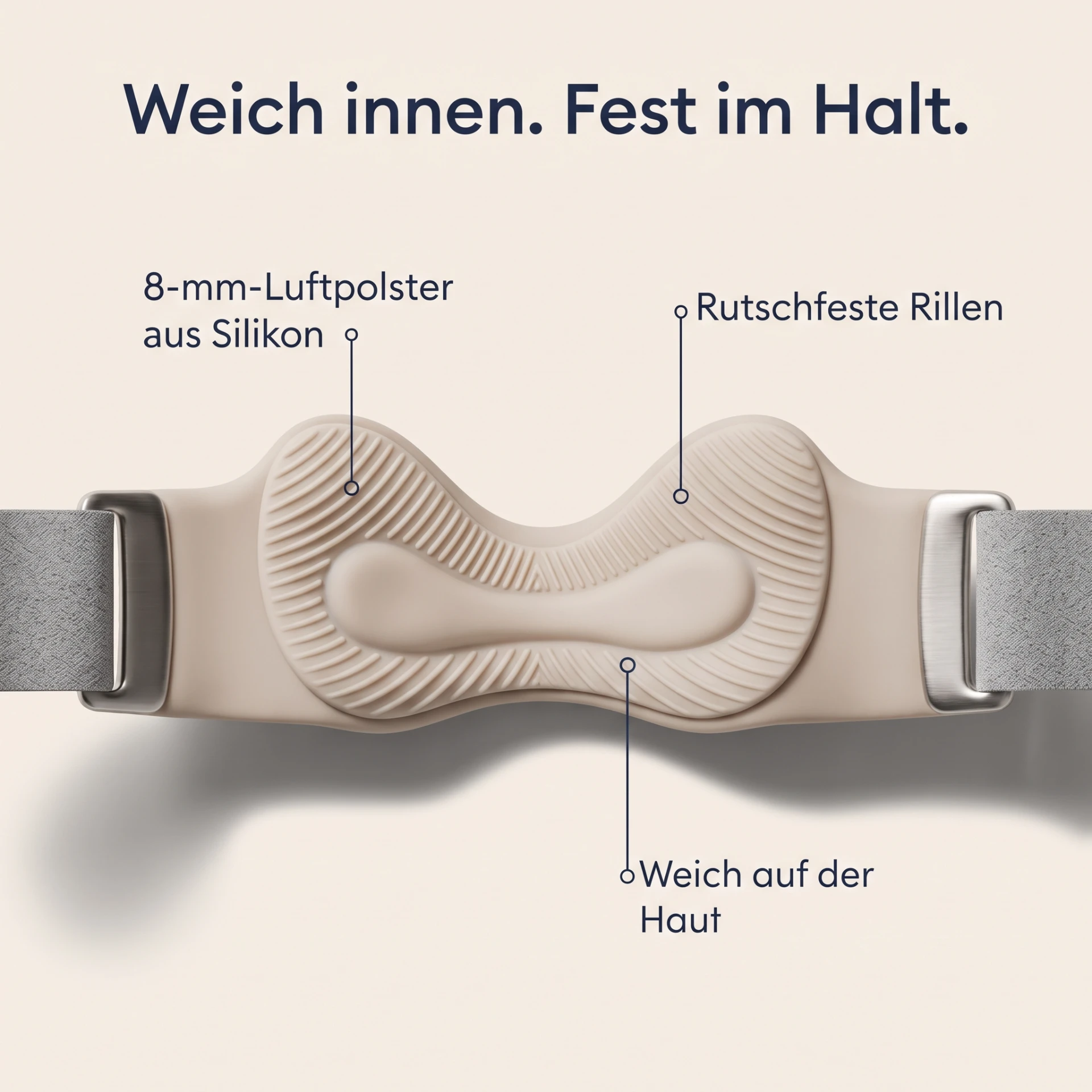 Silikonpolster von innen